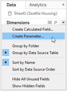 create a parameter