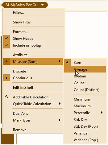 drop down menu