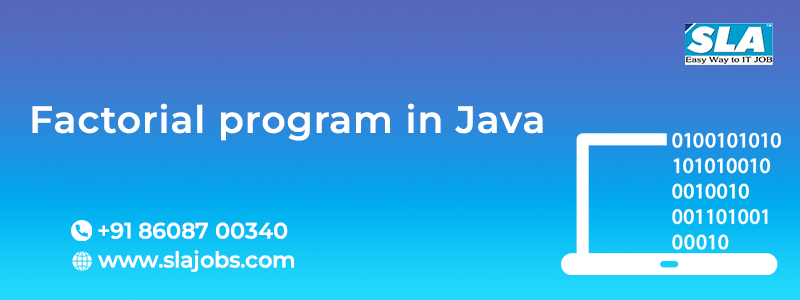 factorial program in java
